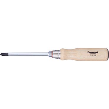 Crosshead screwdriver, Phillips, with wooden handle type 6292